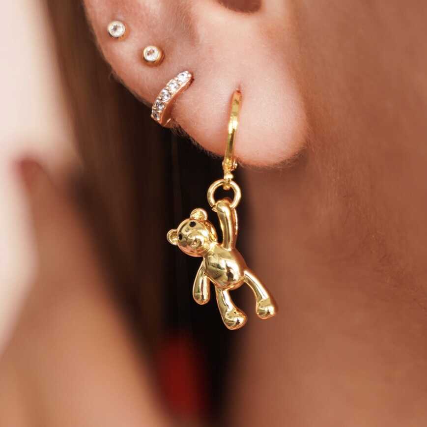 Aretes Bear Oro