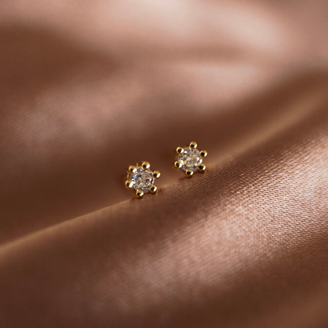 Camándula Vida + Aretes Brillo Pequeños