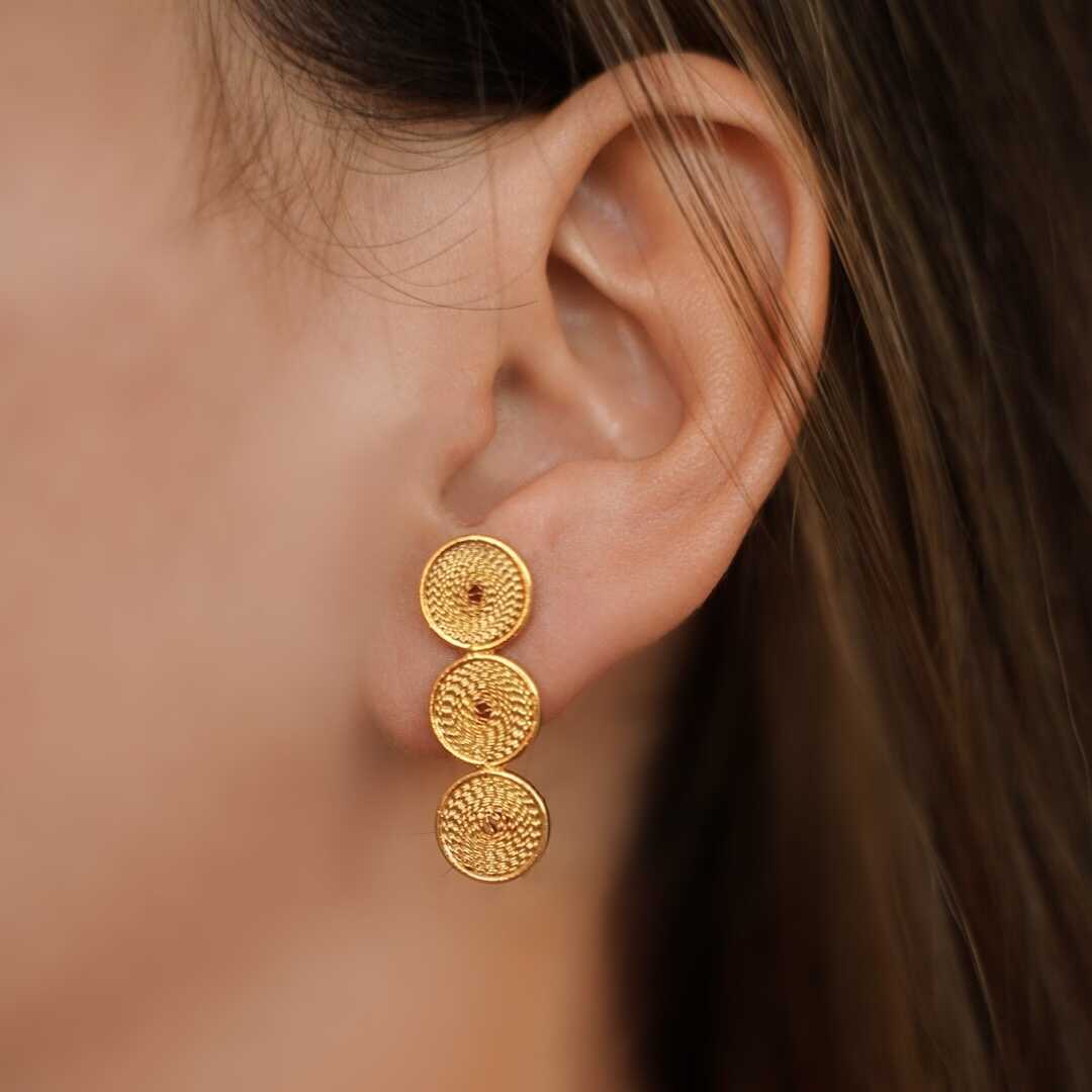 Aretes Quimbaya Oro