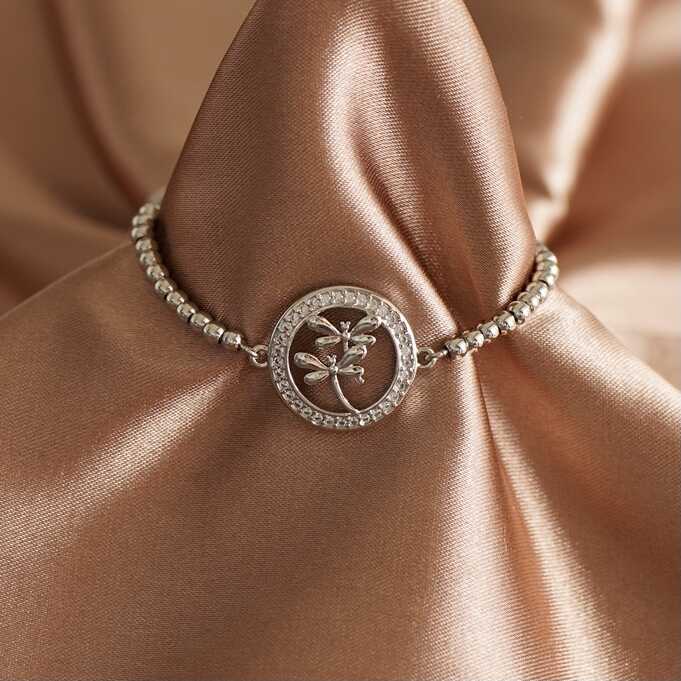Pulsera Libélula Plata